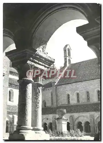 Moderne Karte Abbaye de Fontenay (XIIe s) le cloitre