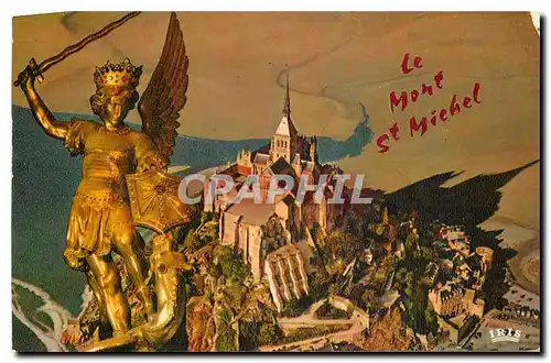 Cartes postales moderne Le Mont Saint Michel Vue aerienne