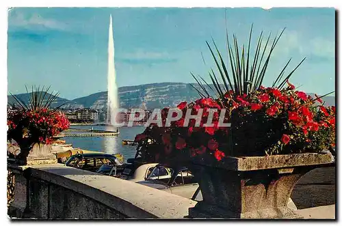 Cartes postales moderne Geneve Le Jet d'eau (120 m)