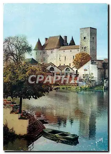 Moderne Karte  Couleurs et Lumiere de France Nemours (Seine et Marne) Le Chateau et le Loing