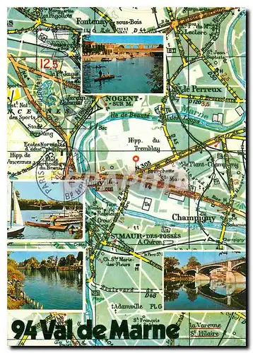 Cartes postales moderne Les Boucle de la Marne