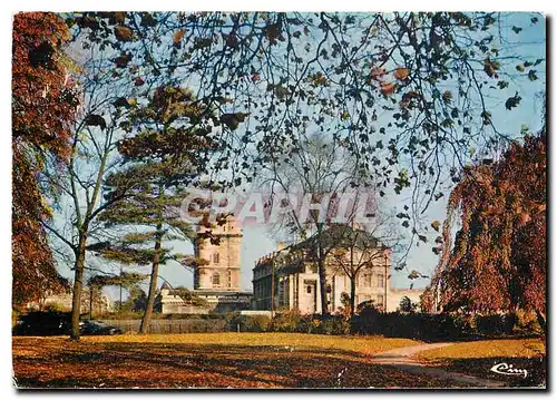 Moderne Karte Bois de Vincennes (Val de Marne) Vue sur le Donjon