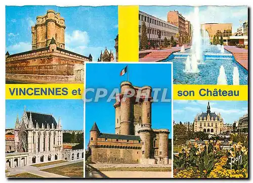 Moderne Karte Couleurs et Lumiere de France Vincennes (Val de Marne) Le Donjon du Chateau (XIVe s)