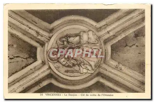 Cartes postales moderne Vincennes Le Donjon cle de voute de l'Oratoire