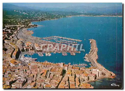 Moderne Karte Saint Tropez (Var) Vue generale aerienne