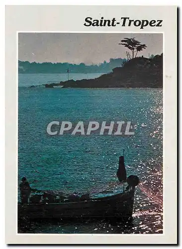 Cartes postales moderne Saint Tropez (Var) Coucher de Soleil