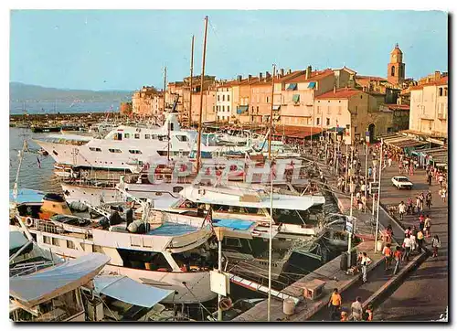 Moderne Karte Saint Tropez (Var) La Cote d'Azur Varoise Vue generale du Port