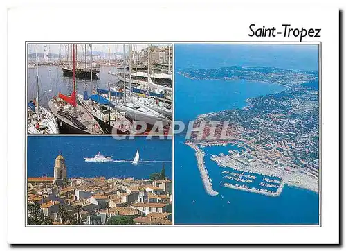 Cartes postales moderne  Saint Tropez (Var) Vue aerienne le Port le village