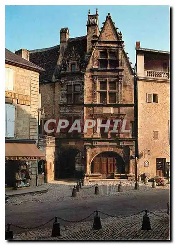 Moderne Karte Capitale du Perigord noir Sarlat (Dordogne) L'Hotel de la Boetie Construit par le pere d'Etienne