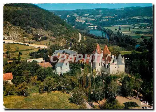 Moderne Karte Chateaux en Perigord les Milandes Chateau eleve au debut de la Renaissance