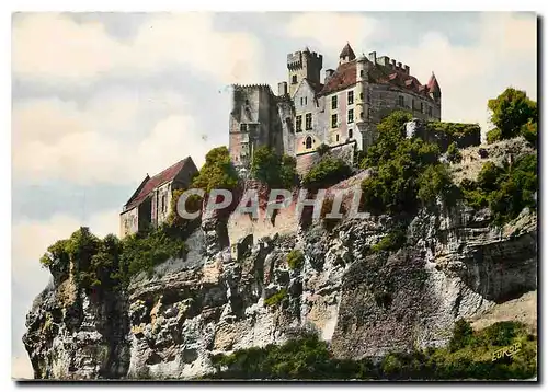 Moderne Karte Beyanac (Dord) L'Eglise et le Chateau du XII e et XVe s