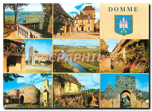 Cartes postales moderne Domme (Dordogne) La vallee de la Dordogne vue de Domme pays des Truffes et des Chateaux
