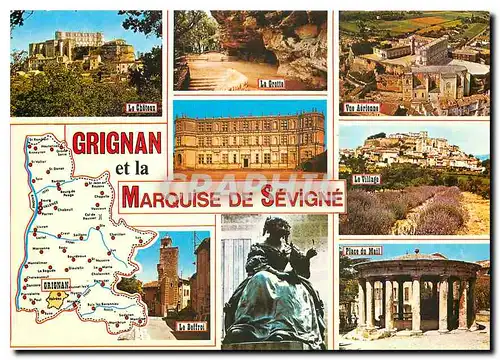 Moderne Karte Grignan (Drome) et le Chateau ou sejourna Longuement Mme de Sevigne