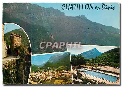 Cartes postales moderne Chatillon en Diois (Drome) Alt 570m la chaine du Glandasse (2045 m)