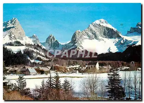 Cartes postales moderne Lus la Croix Haute (Drome) Alt 1050 m Le Hameau de la Jarjatte sous la neige 1160 m