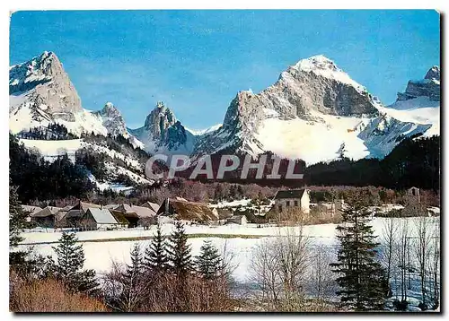 Cartes postales moderne Lus la Croix Haute (Drome) Alt 1050 m le Hameau de la Jarjatte sous la neige 1160 m