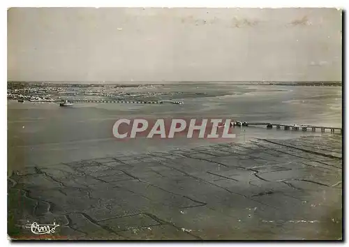 Moderne Karte Le Chapus Ile d'Oleron (Ch Mme) Vue aerinnne Jetee et Bac reliant l'Ile d'Oleron au COntinent