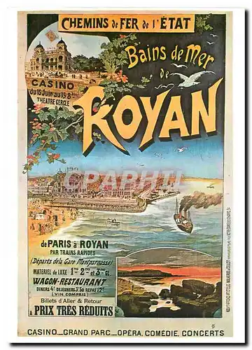 Moderne Karte Royan Res de l'Etat