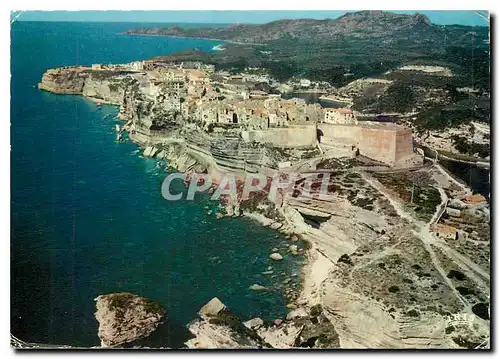 Moderne Karte Charmes et Couleurs de la Corse Bonifacio La ville sur les Falaises