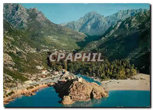 Moderne Karte Charmes et Couleurs de la Corse Porto (Corse) Son magnifique Panorama