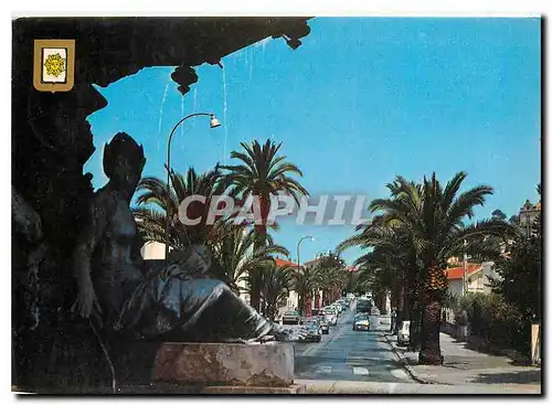 Moderne Karte Hyeres les Palmiers Fontaine Godillot