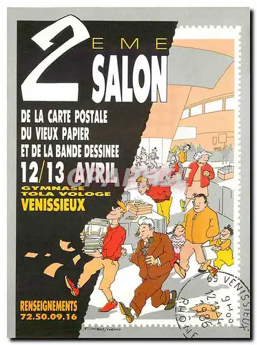 Cartes postales moderne Venissieux 2EME Salon de la carte postale du vieux papier et de la Bande Dessinee