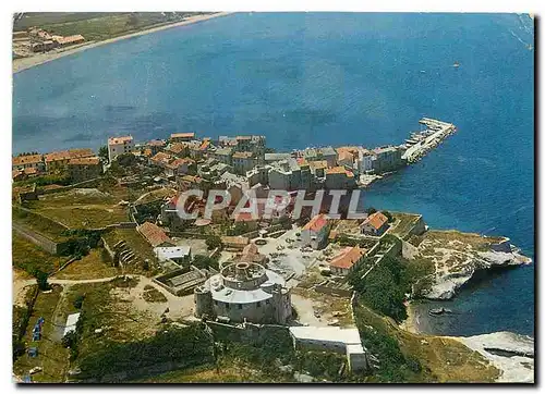 Moderne Karte Corse Ile de Beaute Saint Flret Vue generale