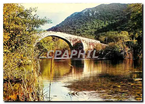 Moderne Karte La Corse Ile de Beute Environs de Sartene Pont Genois sur le Rizzanese