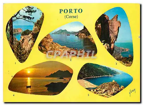 Cartes postales moderne Porto Corse Couleurs et Lumiere de France La Corse Oasis de Beaute