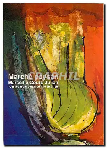 Moderne Karte Marche paysan Marseille cours Julien