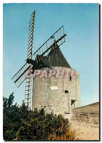 Moderne Karte Reflets de Provence Fontvieille le Moulin de Daudet d'ou la Grand Conteur a date ses lettres