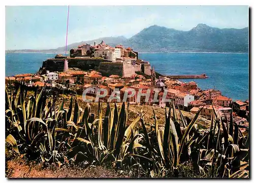 Moderne Karte La Corse inoubliable Calvi Vue generale la citadelle