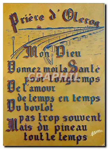 Cartes postales moderne Priere Philosophique en Oleron