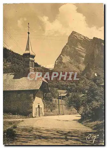 Cartes postales moderne Env de Samoens Eglise duBerouze et le Criou (2225 m)