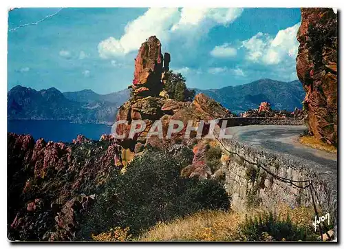 Moderne Karte Couleurs et Lumiere de France La corse Oasis de Beaute les Calanche une desCuriosites Naturelles