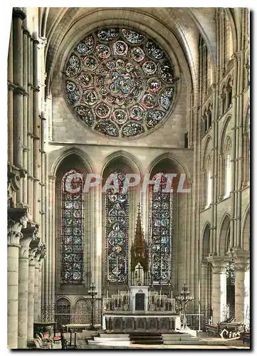 Moderne Karte Laon (Aisne) La cathedrale le choeur