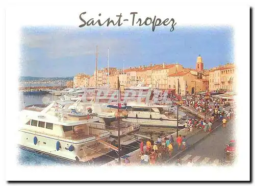 Cartes postales moderne Saint Tropez (Var) Le port