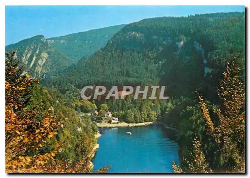 Cartes postales moderne Villers le Lac et les Bassins du Doubs le Bassin d'arrivee au saut du Doubs et le Pic du Chatela