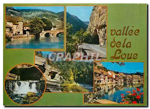 Cartes postales moderne Vallee de la Loue Vuiliafans Mouthier source de la Loue defile d'entre Roche Ornans