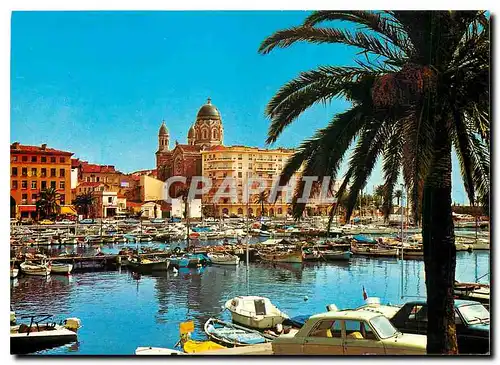 Moderne Karte  La Cote d'Azur inoubliable Saint Raphael Le Port la cathedrale