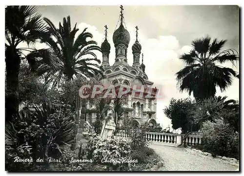 Cartes postales moderne Riviera dei fiari Sanremo Chiesa Russa Russie Russia