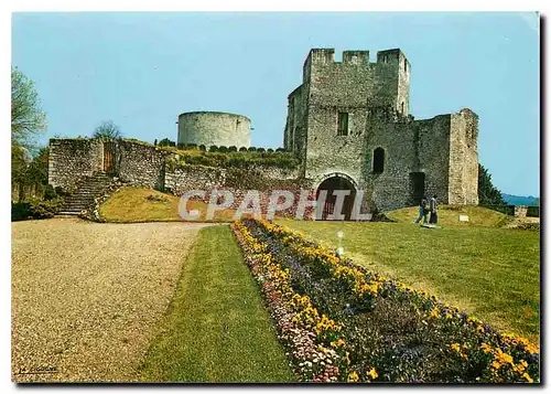 Moderne Karte Normandie France Gisors le jardin du Chateau