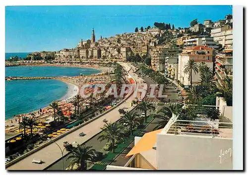 Moderne Karte Menton (A Mme) Avenue Porte de france