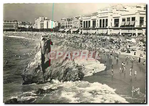 Moderne Karte Biarritz (B Pyr) Le Casino Municipal et la grande Plage