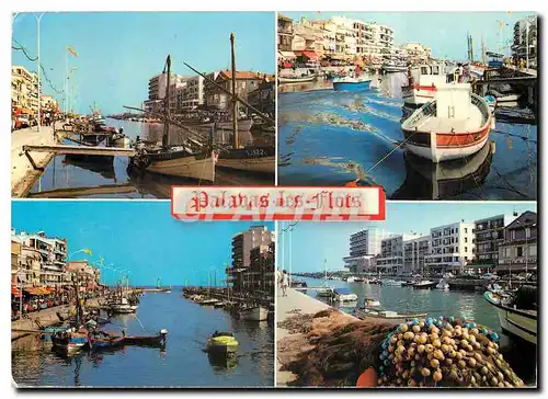 Cartes postales moderne Palavas les Flots (Herault) le canal sous differents aspects