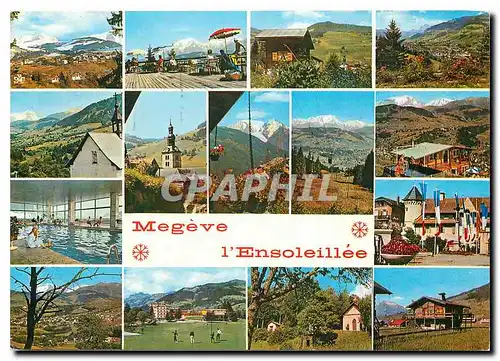 Cartes postales moderne Megeve l'ensoleillee (Haute Savoie) Alt 1113 metres souvenir