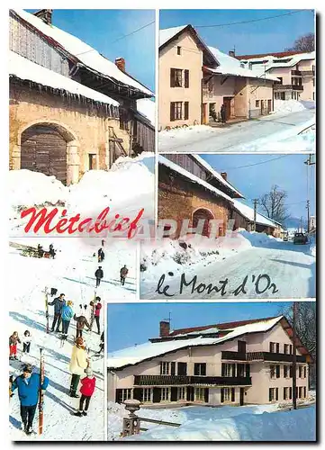 Cartes postales moderne Metabief Mont d'Or (doubs) Alt de 1000 a 1463 m