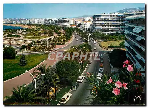 Moderne Karte Couleurs et Lumiere de France La Cote d'Azur Cannes (Alpes Maritimes) Face au Port canto Perspec