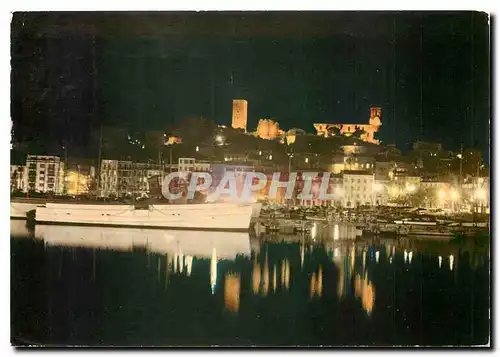 Cartes postales moderne Cannes (Alpes Maritimes) La nuit Le quai Saint Pierre et le Surquet