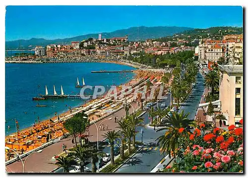 Moderne Karte La Cote d'Azur Cannes (A M) La Croisette et le Suraquet vus du Carlton